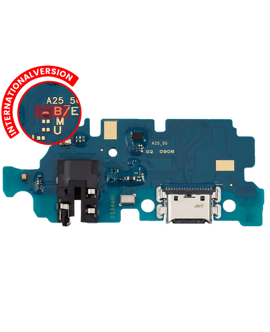 Charging Port Board With Headphone Jack For Samsung Galaxy A25 (A256 / 2023) (International Version) (Premium)
