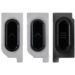 Home Button For Samsung Galaxy Tab Active Pro 10.1" (T545 / T540 / T547) (2019) (Black) (3 Piece Set)