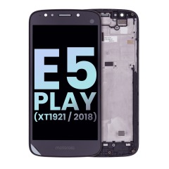 LCD Assembly With Frame For Motorola Moto E5 Play (XT1921 / 2018) (Genuine OEM) (Black)