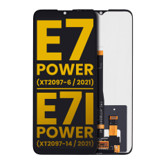 LCD Assembly Without Frame For Motorola Moto E7 Power (XT2097-6 / 2021) / Moto E7i Power (XT2097-14 / 2021) (Refurbished) (Black)