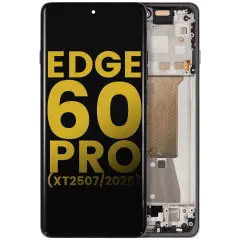 OLED Assembly With Frame For Motorola Edge 60 Pro (XT2507 / 2025) (Refurbished) (Shadow)