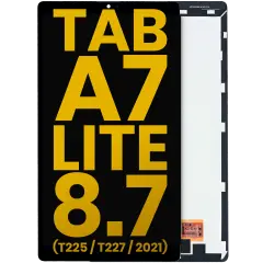 LCD Assembly Without Frame For Samsung Galaxy Tab A7 Lite 8.7" (2021) (T225 / T227) (Cellular Version) (Refurbished) (Black)
