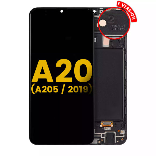 OLED Assembly With Frame For Samsung Galaxy A20 (A205 / 2019) (F Version) (Refurbished) (All Colors)