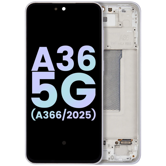 OLED Assembly With Frame For Samsung Galaxy A36 5G (A366 / 2025) (Service Pack) (Lavender)