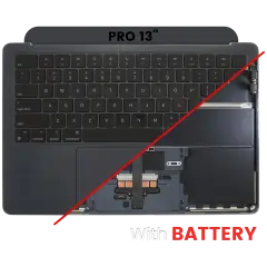 Top Case with Battery and Keyboard (ANSI US) For MacBook Air 13" A2681 (2022) (Used OEM Pull: Grade B) (Midnight)