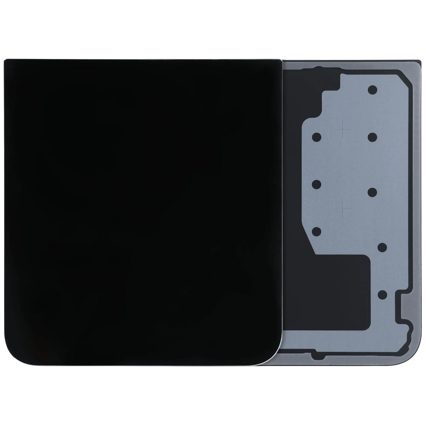 Bottom Back Cover For Samsung Galaxy Z Flip 7 FE 5G (Service Pack) (Black)