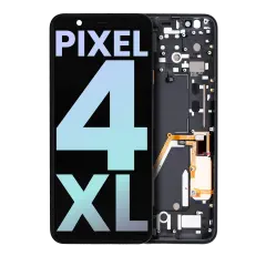OLED Assembly With Frame For Google Pixel 4 XL (Genuine OEM) (Oh So Orange Power Button)