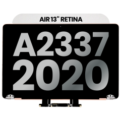 Complete LCD Display Assembly For MacBook Air 13" A2337 (2020) (Used OEM Pull: Grade A) (Silver)