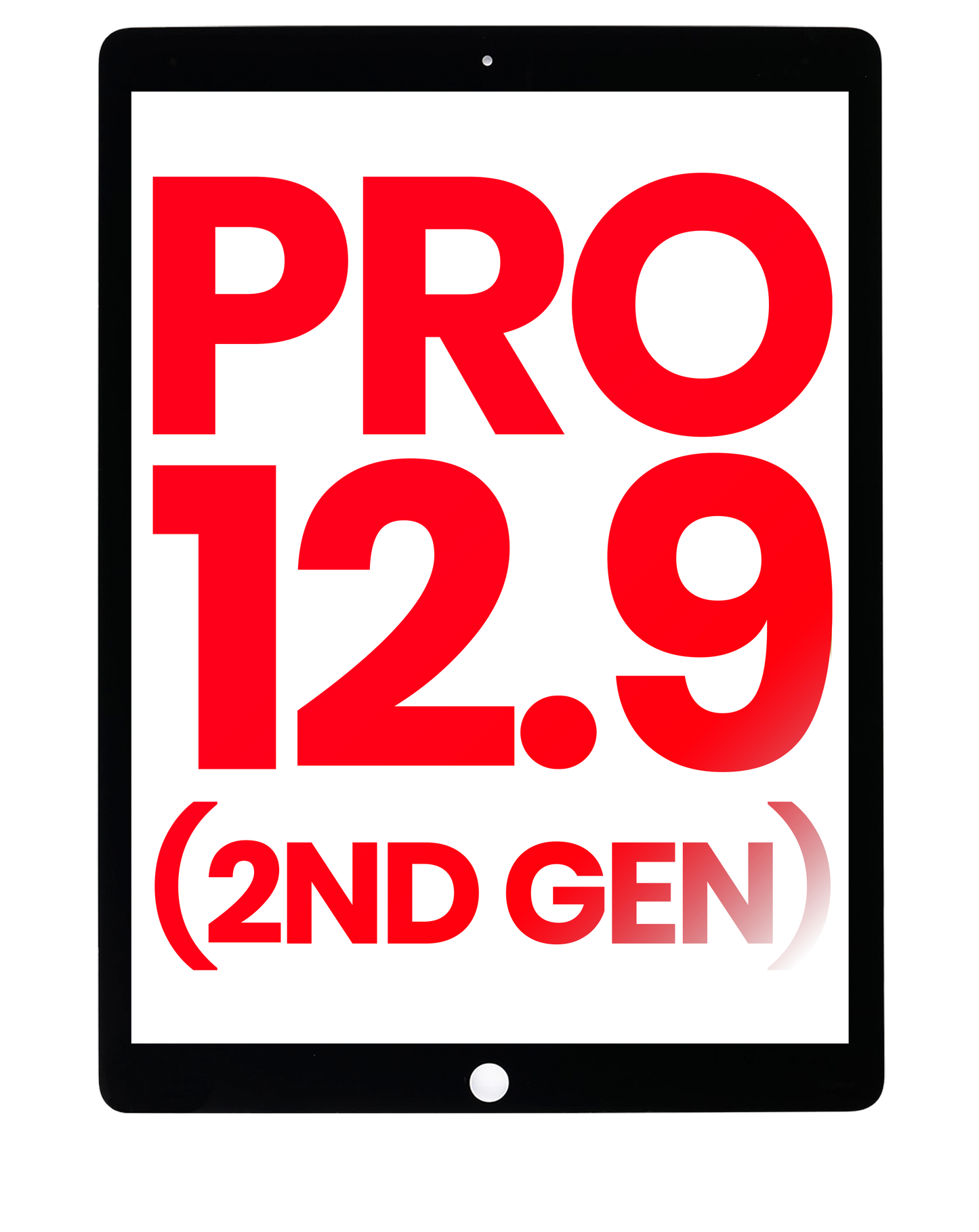 Digitizer For iPad Pro 12.9" 2nd Gen (2017) (Glass Separation Required) (Aftermarket Plus) (Black)
