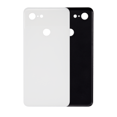 Back cover Glass For Google Pixel 3 (Clearly White)