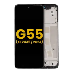 LCD Assembly With Frame For Motorola Moto G55 5G (XT2435 / 2024) (Refurbished) (All Colors)
