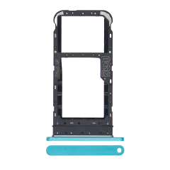 Dual Sim Card Tray For Motorola Moto E7 (XT2095 / 2020) (Aqua Blue)