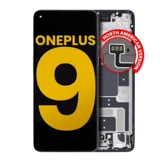 OLED Assembly With Frame For OnePlus 9 (US Version) (Refurbished) (Astral Black)