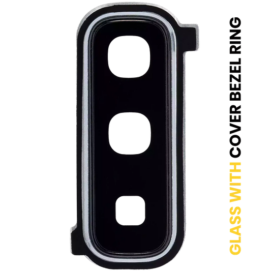 Back Camera Lens With Cover Bezel Ring For Samsung Galaxy Fold 4G (F900) / Fold 5G (F907) (Space Silver)