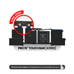 Battery (A1953) For MacBook Pro 15" A1990 (2018-2019)