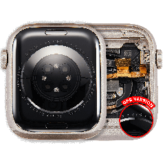 Housing Assembly Compatible For Watch Series 8 (45MM) (Used OEM Pull: Grade A) (GPS Version) (Aluminum / Starlight)