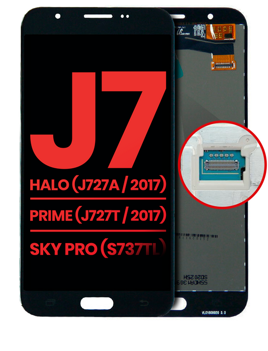 LCD Assembly Without Frame Only For Samsung Galaxy J7 Halo (J727A / 2017) / J7 Prime (J727T / 2017) / J7 Sky Pro (S737TL) (Aftermarket Plus) (Black)