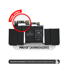 Battery (A1964) For MacBook Pro 13" A1989 (2018-2019) / A2251 (2020)
