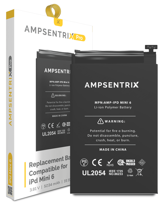 Replacement Battery Compatible For iPad Mini 6 / iPad Mini 7 (AmpSentrix Pro)