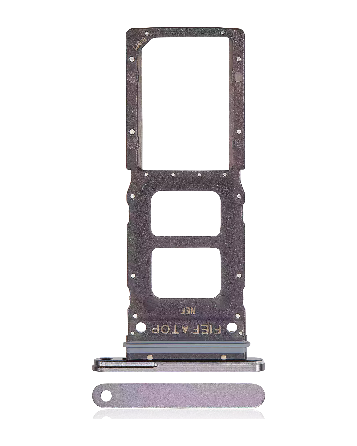 Single Sim Card Tray For Samsung Galaxy Z Fold 6 (F956) (Premium) (Silver Shadow)