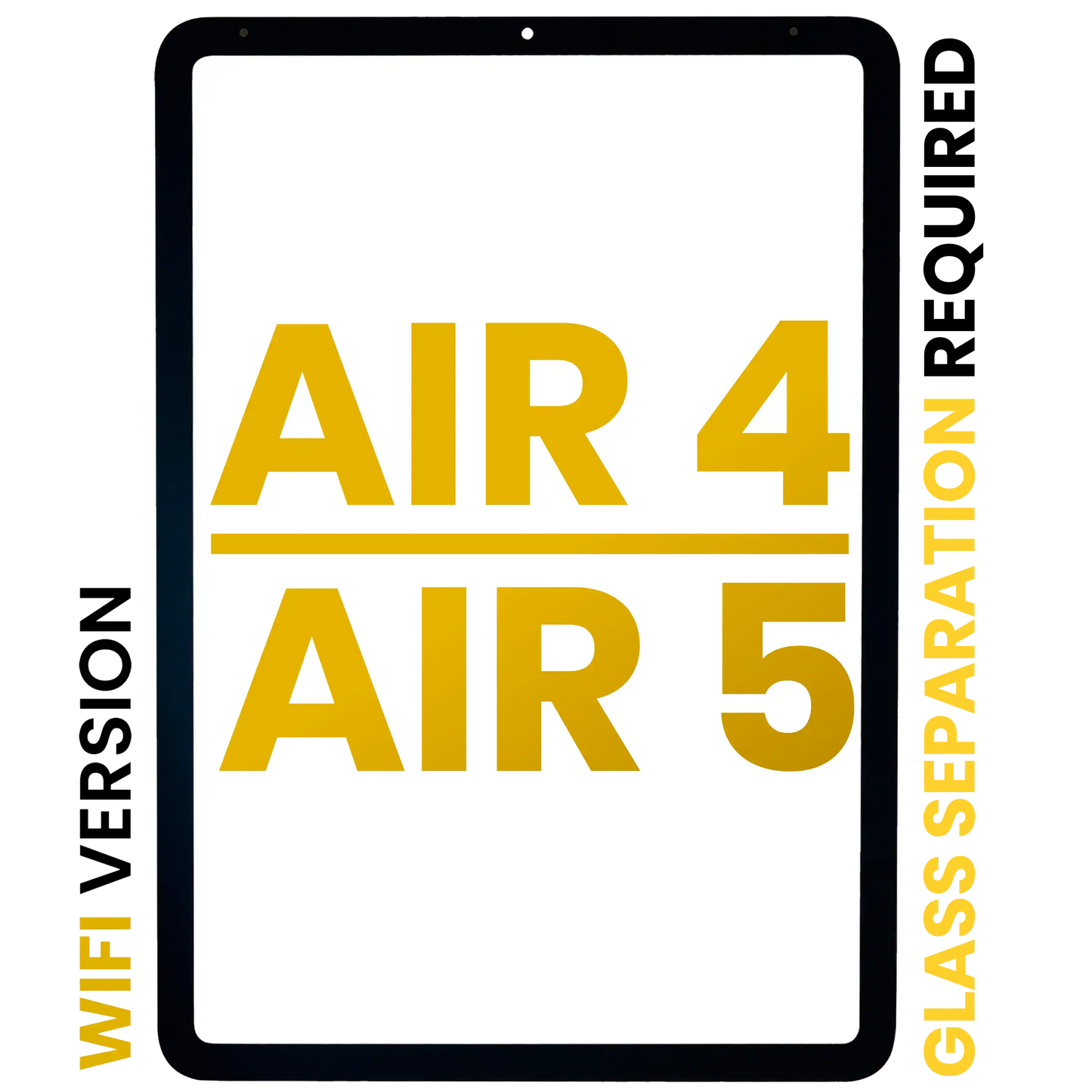 Front Glass For iPad Air 4 / iPad Air 5 (Glass Separation Required) (Premium) (WiFi Only) (All Colors)