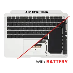 Top Case with Battery and Keyboard (ANSI US) For MacBook Air 13" A2179 (2020) (Silver)