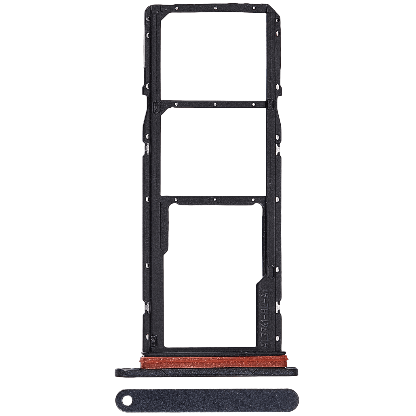 Dual Sim Card Tray For Samsung Galaxy A07 4G (A075 / 2025) (Premium) (Gray)