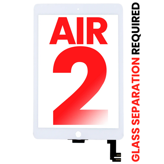 Digitizer For iPad Air 2 (Glass Separation Required) (Aftermarket Plus) (White)