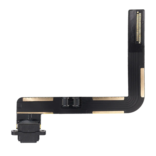 Charging Port Flex Cable For iPad Air 1 / iPad 5 (2017) / iPad 6 (2018) (Soldering Required) (Aftermarket Plus) (Black)