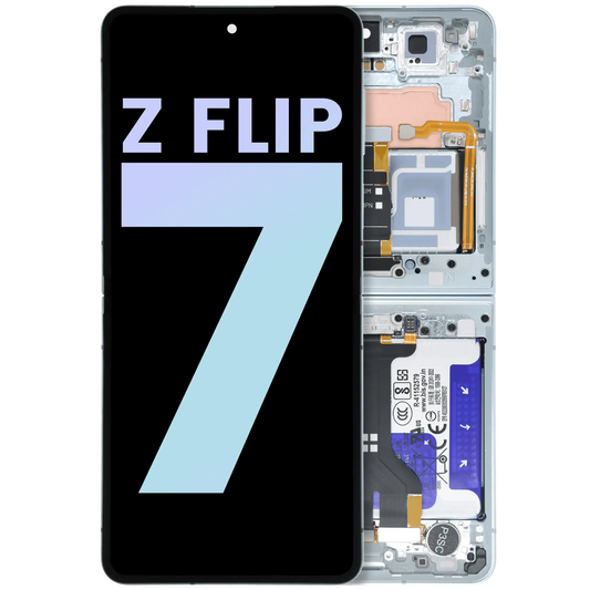 Inner OLED Assembly With Frame For Samsung Galaxy Z Flip 7 5G (US & International) (Service Pack) (Mint)