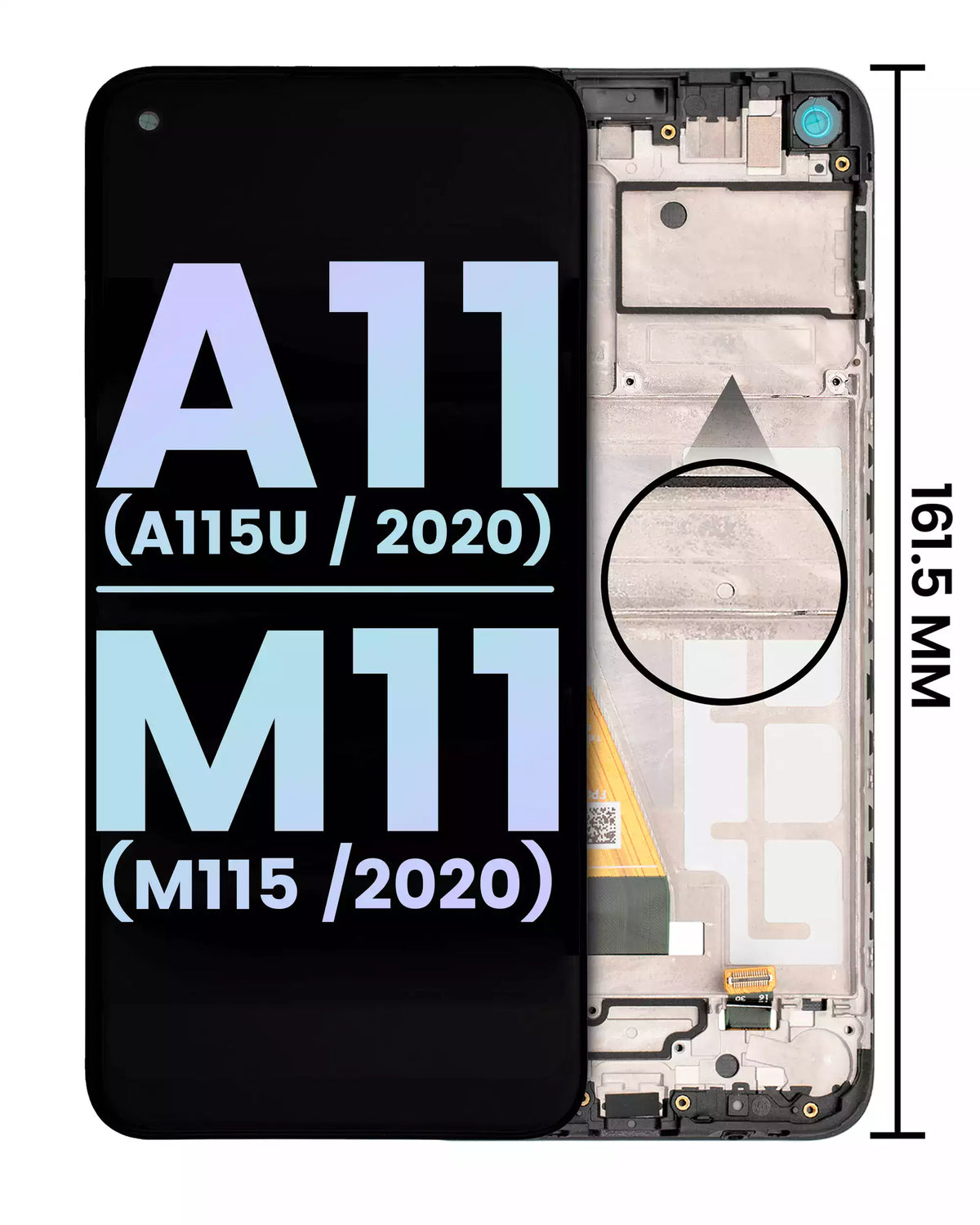 LCD Assembly With Frame For Samsung Galaxy A11 (A115U / 2020) M11 (M115 /2020) (US Version) (Service Pack) (All Colors)
