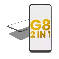 2 in 1 Front Glass With OCA Pre-Installed For Motorola Moto G8 (XT2045-1 / 2020)