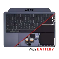 Top Case with Battery and Keyboard (ANSI US) For MacBook Air 13" A2681 (2022) (Midnight)