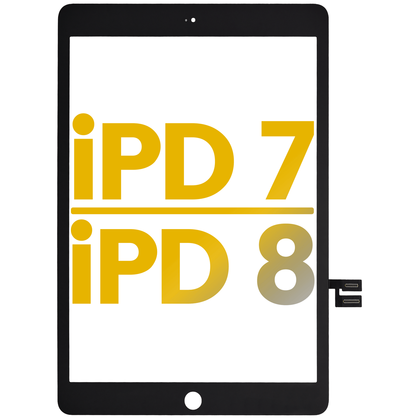 Digitizer For iPad 7 (2019) / iPad 8 (2020) (Premium) (Black)