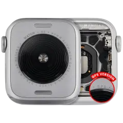 Housing Assembly Compatible For Watch Series SE 2nd (40MM) (Used OEM Pull: Grade A) (GPS Version) (Aluminum / Silver)