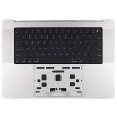 Top Case with Battery and Keyboard (ISO Russian) For MacBook Pro 16" A3403 (2024) (Genuine OEM) (Silver)