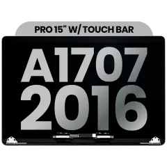 Complete LCD Display Assembly For MacBook Pro 15" A1707 (2016) (Used OEM Pull: Grade B) (Space Gray)