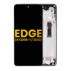 OLED Assembly With Frame For Motorola Moto Edge (XT2205-1 / 2022) (Refurbished) (Gray)
