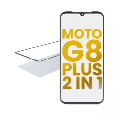 2 in 1 Front Glass With OCA Pre-Installed For Motorola Moto G8 Plus (XT2019 / 2019)