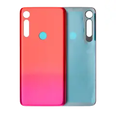 Back cover Glass For Motorola Moto G8 Play (XT2015 / 2019) (Magenta red)