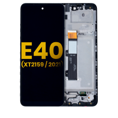 LCD Assembly With Frame For Motorola Moto E40 (XT2159 / 2021) (Refurbished) (All Colors)