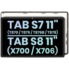 LCD Assembly Without Frame For Samsung Galaxy Tab S7 11" (2020) (T870 / T875 / T876B / T878) / Tab S8 11" (2022) (X700 / X706) (Service Pack) (All Colors)