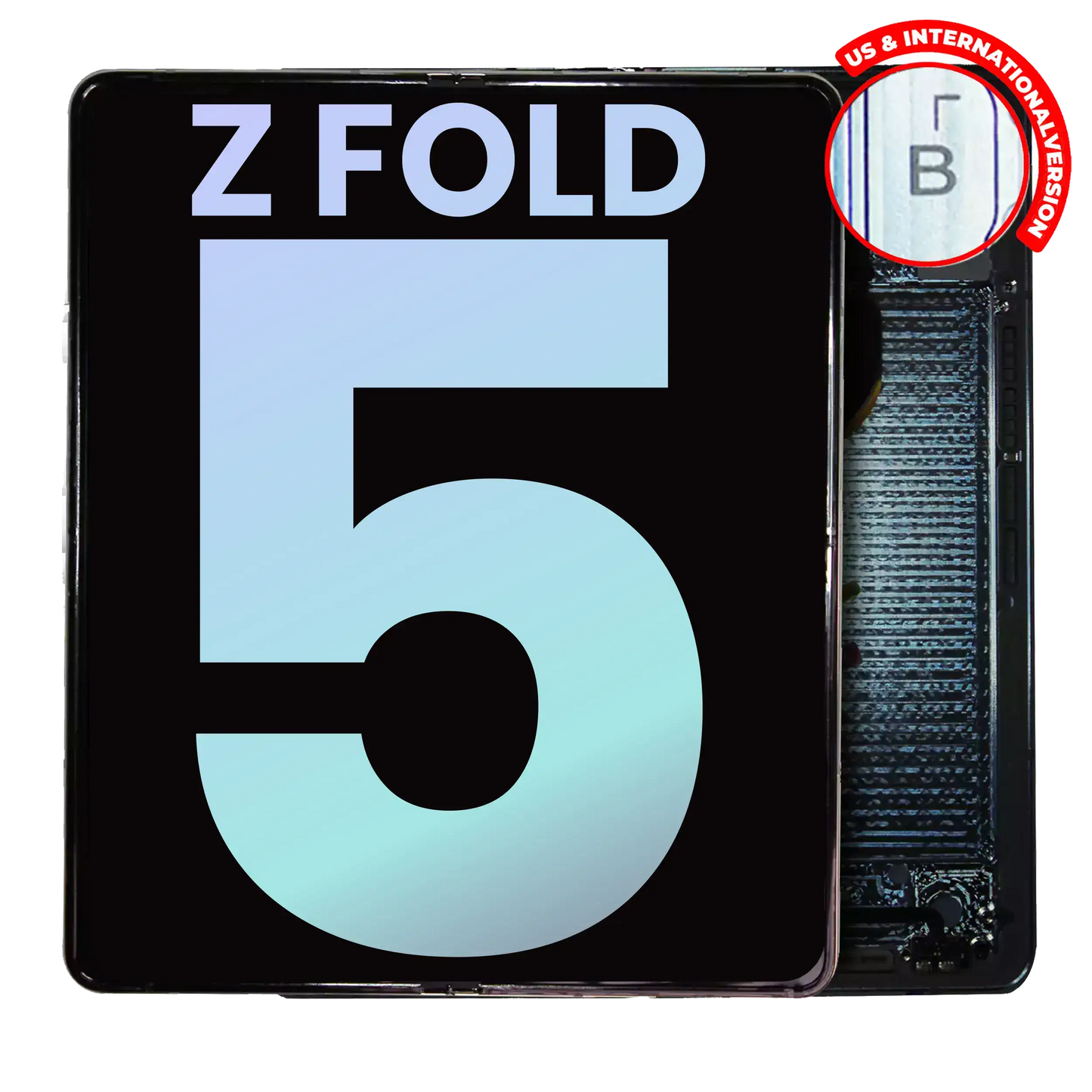 Inner OLED Assembly With Frame For Samsung Galaxy Z Fold 5 5G (US & International) (Service Pack) (Icy Blue)