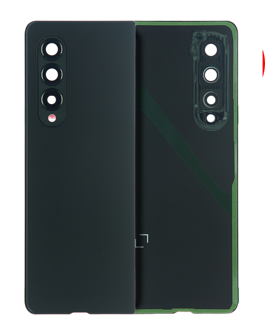 Back Cover Glass With Camera Lens For Samsung Galaxy Z Fold 3 (Service Pack) (Phantom Green)