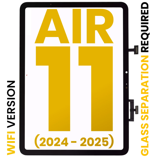 Digitizer For iPad Air 11" (2024) / Air 11" (2025) (Glass Separation Required) (Premium) (WiFi Only) (Black)