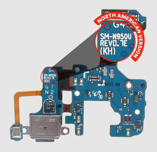 Charging Port With Flex Cable For Samsung Galaxy Note 8 (N950U) (North America Version)
