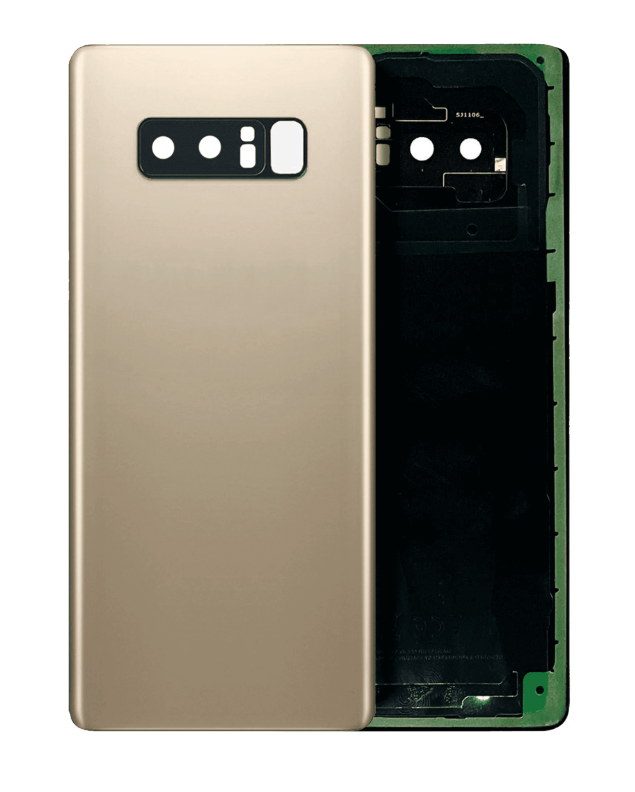Back Cover Glass With Camera Lens For Samsung Galaxy Note 8 (Aftermarket Plus) (Maple Gold)