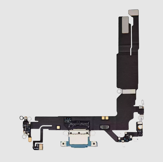 Charging Port Flex Cable For iPhone 16 (Premium) (Teal)