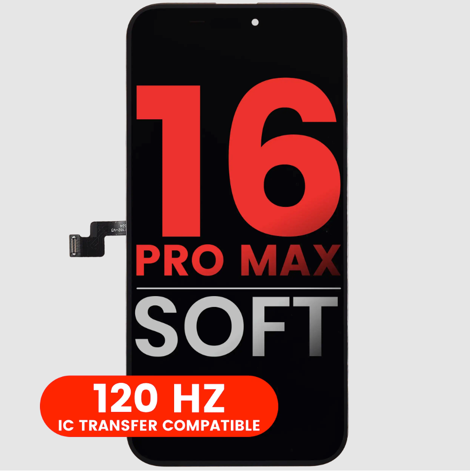 OLED Assembly For iPhone 16 Pro Max (Aftermarket Plus: Soft) (120HZ)
