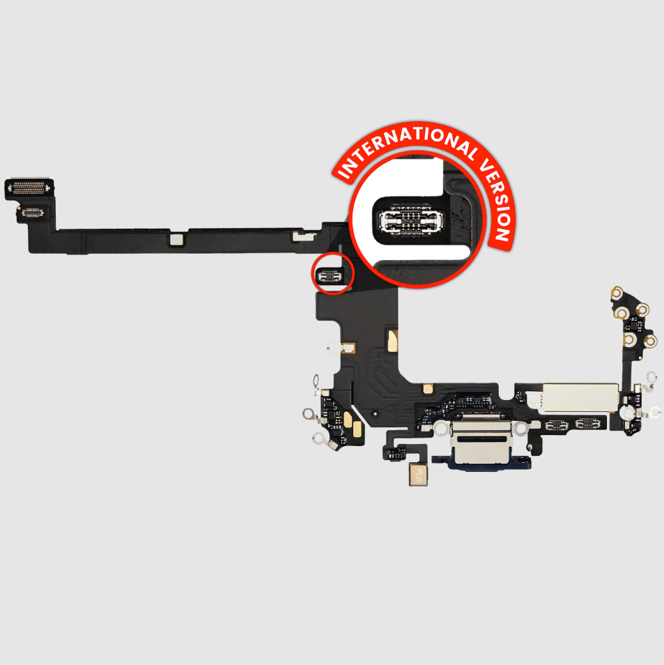 Charging Port Flex Cable for iPhone 17 Pro (Premium) (International Version) (Deep Blue)